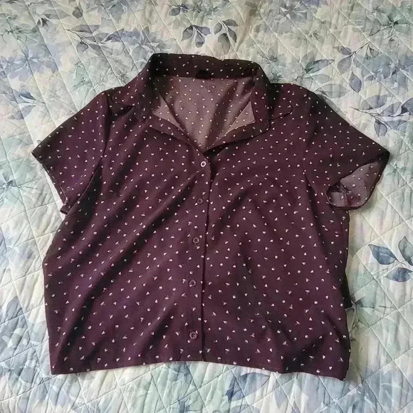 THIS&MORE button down shirt with wrap around tie in the back - Picture 1 of 3